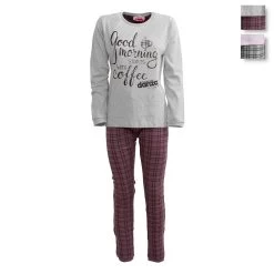 Pigiama Ragazza Dimensione Danza Invernale Caldo Cotone DD22074 Z923