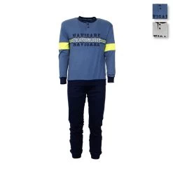 Pigiama Ragazzo Navigare In Caldo Cotone 15657 J837