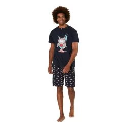 Pigiama Corto Uomo Aop Pesci Happy People In Cotone 5631 W850
