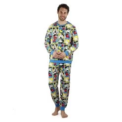 Pigiama Uomo Mickey Mouse Disney In Caldo Cotone 56454 J693