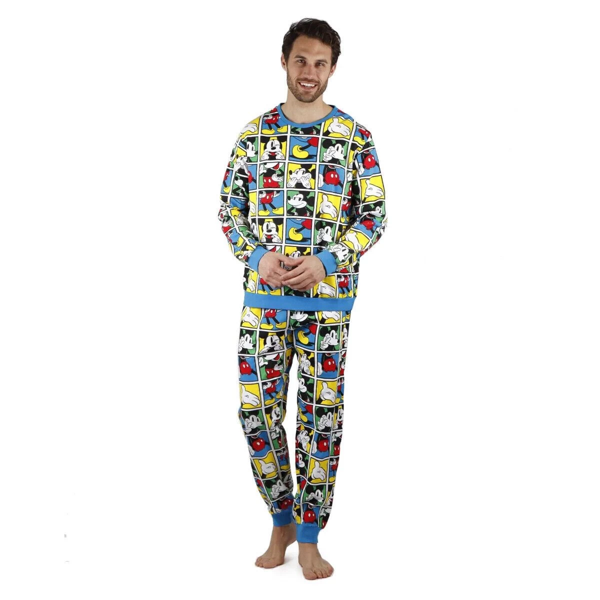 Pigiama Uomo Mickey Mouse Disney In Caldo Cotone 56454 J693