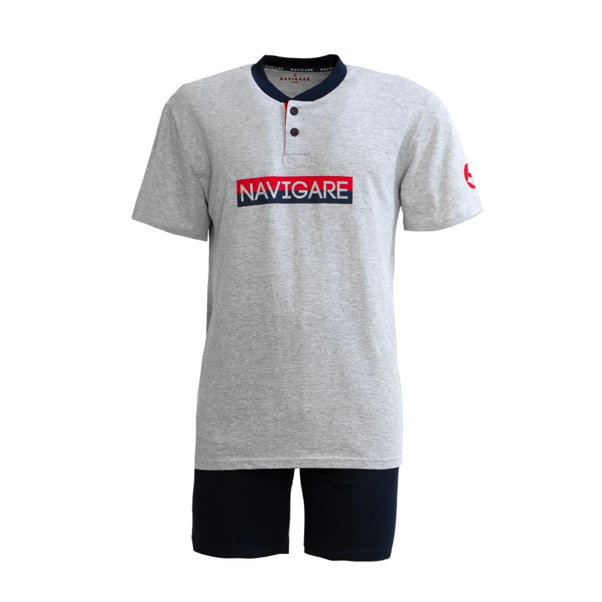 Pigiama Estivo Da Uomo Navigare In Cotone 141104 Z067 - immagine 3