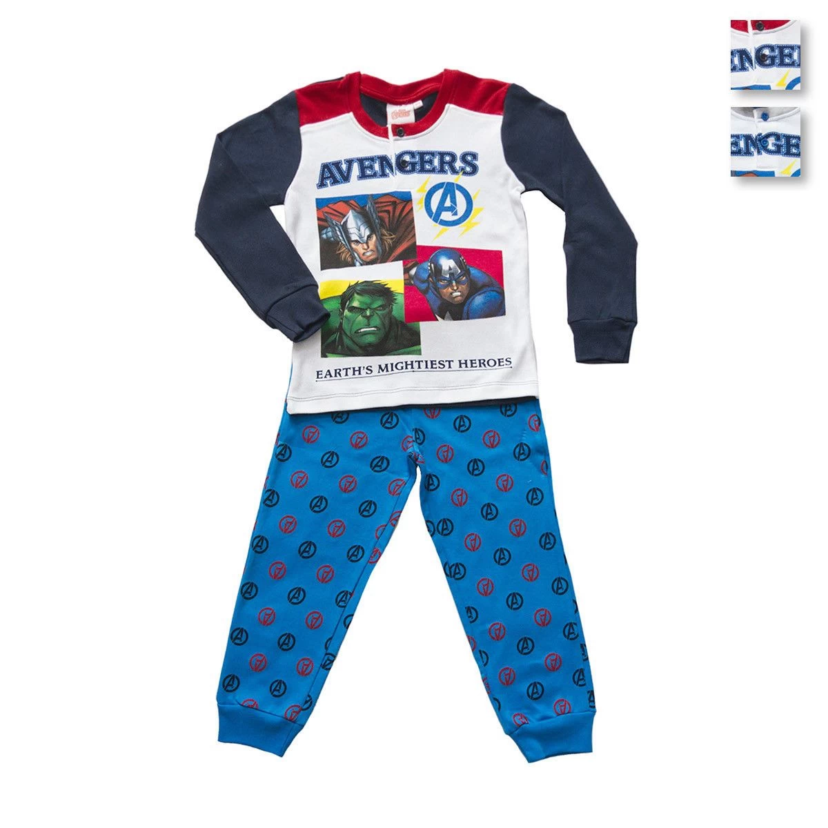 Pigiama Bambino Avengers Marvel In Caldo Cotone DBW1868 T245