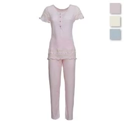 Pigiama Donna Titta Di Toscana Lingerie A Mezza Manica S834