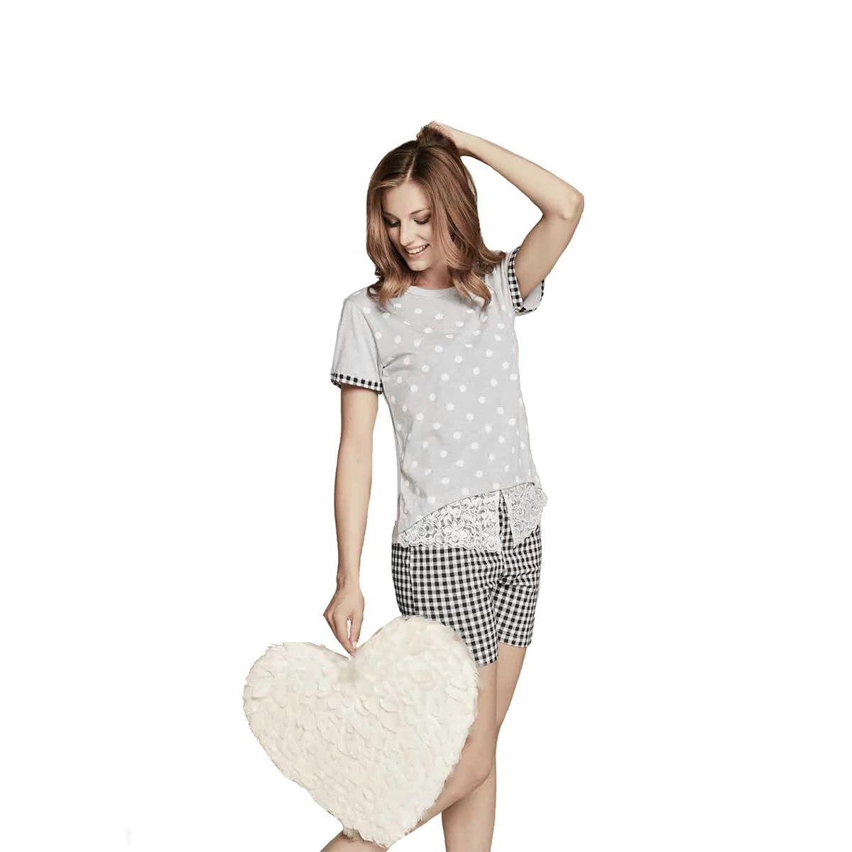 Pigiama Ragazza Corto Character In Cotone YG1044 U401 - immagine 2