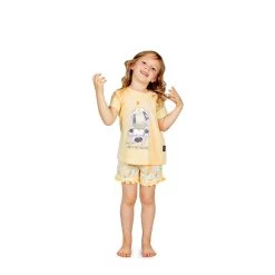 Pigiama Corto Bambina Estivo Cleopatra Di Happy People In Cotone 4520 U151