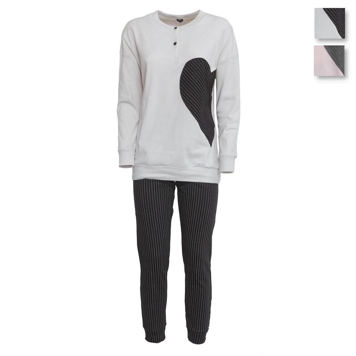 Pigiama Donna Character Invernale In Caldo Cotone P970 S928