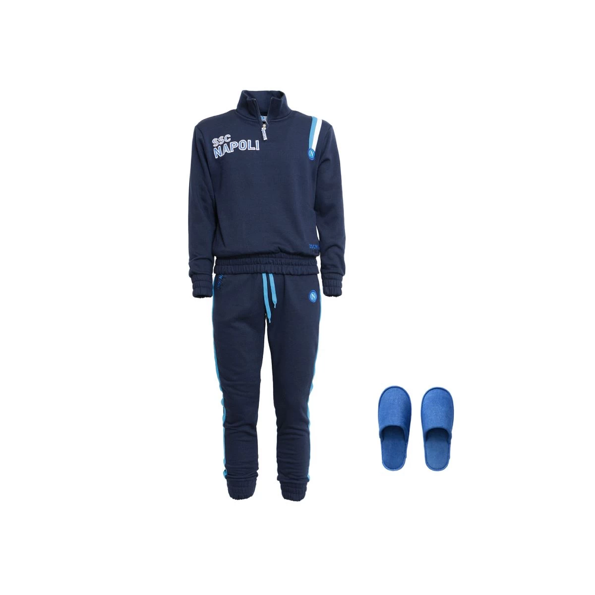 Pigiama Tuta Bambino SSC Napoli Ufficiale Invernale Felpa A18K1N90549 T382 - immagine 4