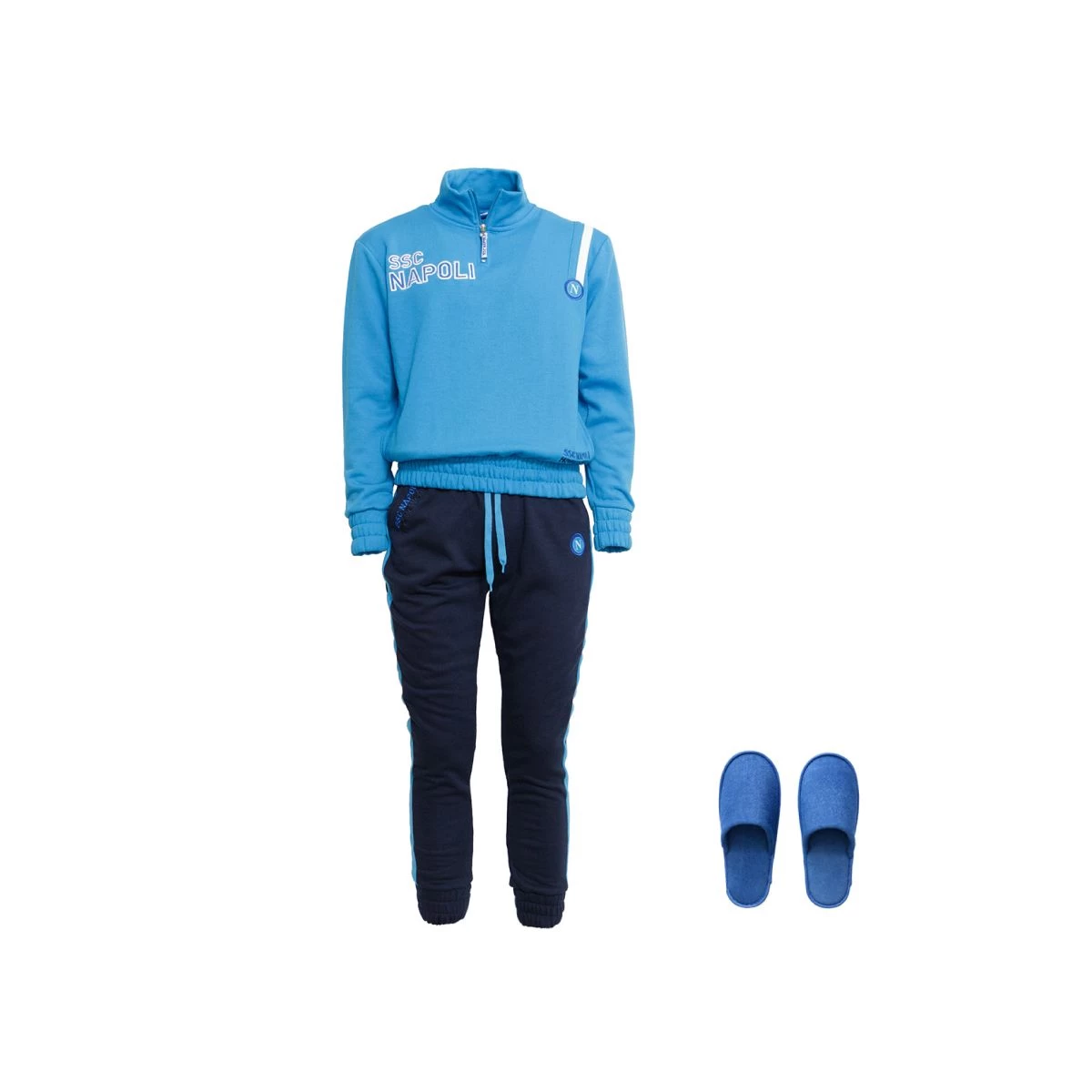 Pigiama Tuta Bambino SSC Napoli Ufficiale Invernale Felpa A18K1N90549 T382 - immagine 3