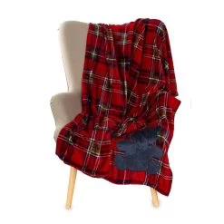 Plaid Aiden In Pile Coral Con Ricamo 130x160 Cm K866