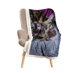 Coperta Plaid In Pile E Sherpa Atelier Stampa Digitale - Dimensioni Varie W286