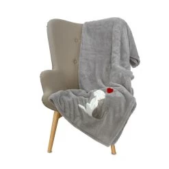 Coperta Plaid Animal Love In Sherpa Super Soffice 130x160 Cm W253