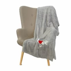 Coperta Plaid Love In Sherpa Super Soffice 130x160 Cm W255