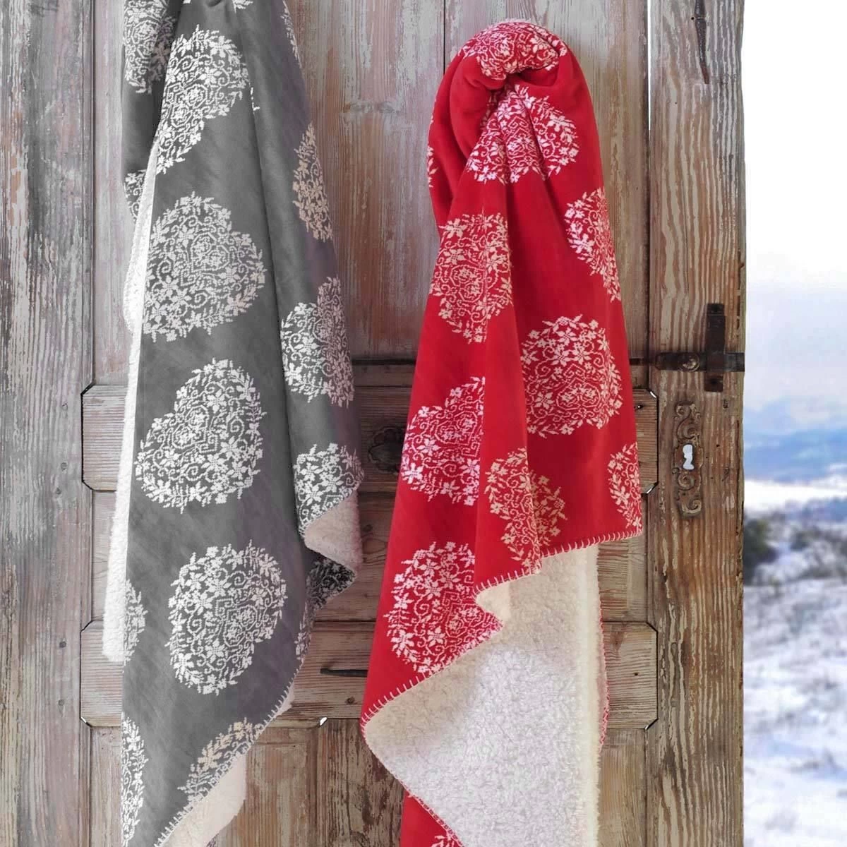 Plaid In Pile Darla Tirolese Retro Agnellato 130x150 Cm R608