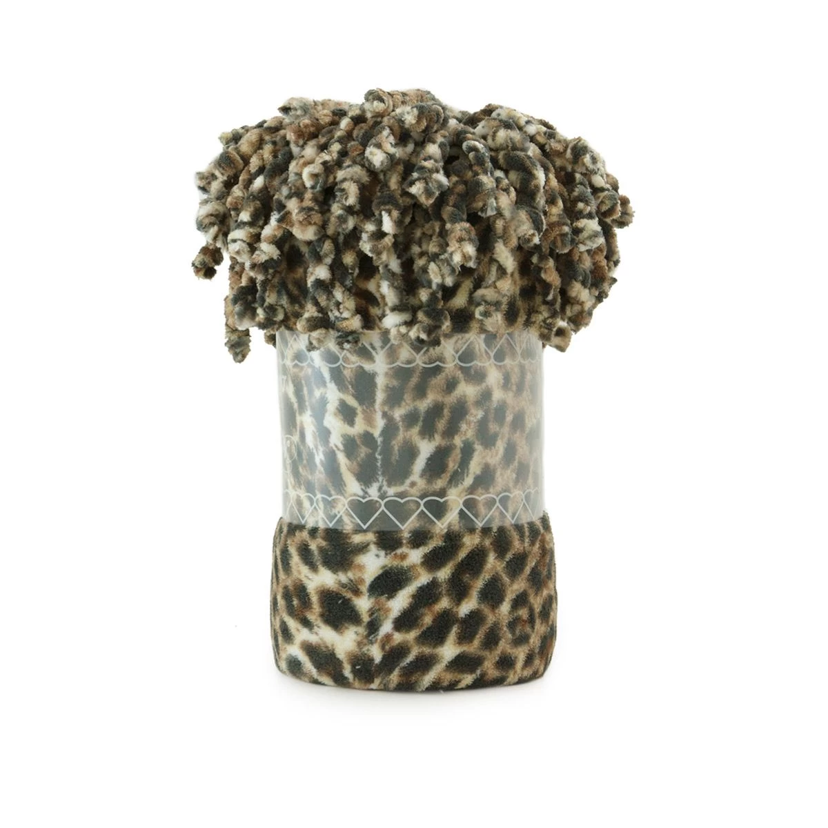 Plaid Leopardato Pile Con Nappe 210x240 Cm Matrimoniale Effetto Pelliccia N785 - immagine 2