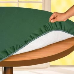 Proteggitavolo Rotondo Con Feltro E Elastico Verde - Diametro 140 Cm N709