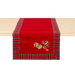 Runner Centrotavola Natalizio Oswald In Puro Cotone X095