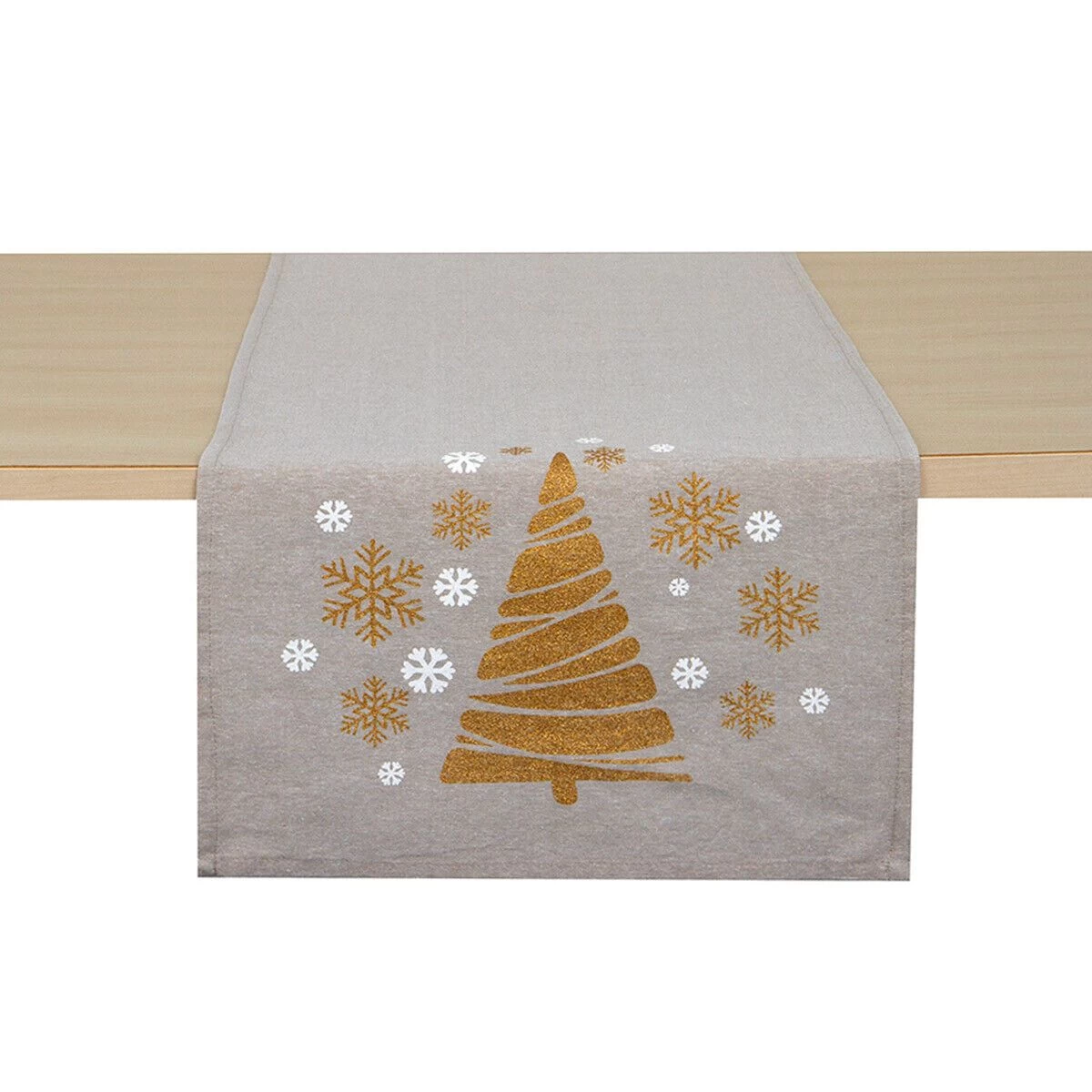 Runner Centrotavola Natalizio Siberie In Puro Cotone X096