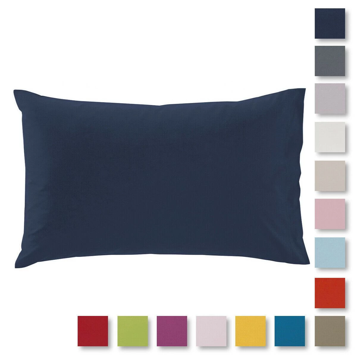 Set 2 Federe Tinta Unita Di Bassetti In Puro Cotone S160