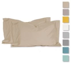 Set 2 Federe Raso Di Zucchi Tinta Unita J397