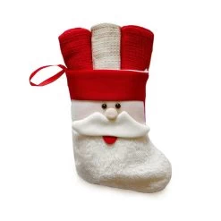 Set 3 Lavette Papa Noel Con Calza In Feltro Z760