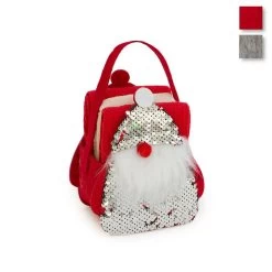 Set 3 Lavette Santa Claus Con Cestino In Feltro Z754