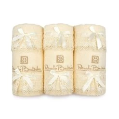 Set 3+3 Asciugamani Ilde Di Renato Balestra In Spugna Con Pizzo W829