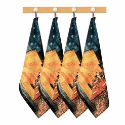 Set 4 Strofinacci Cafe Terrace Van Gogh Di Randi In Cotone Y410
