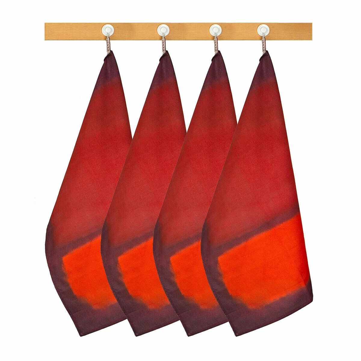 Set 4 Strofinacci Senza Titolo Rothko Di Randi In Cotone Y399