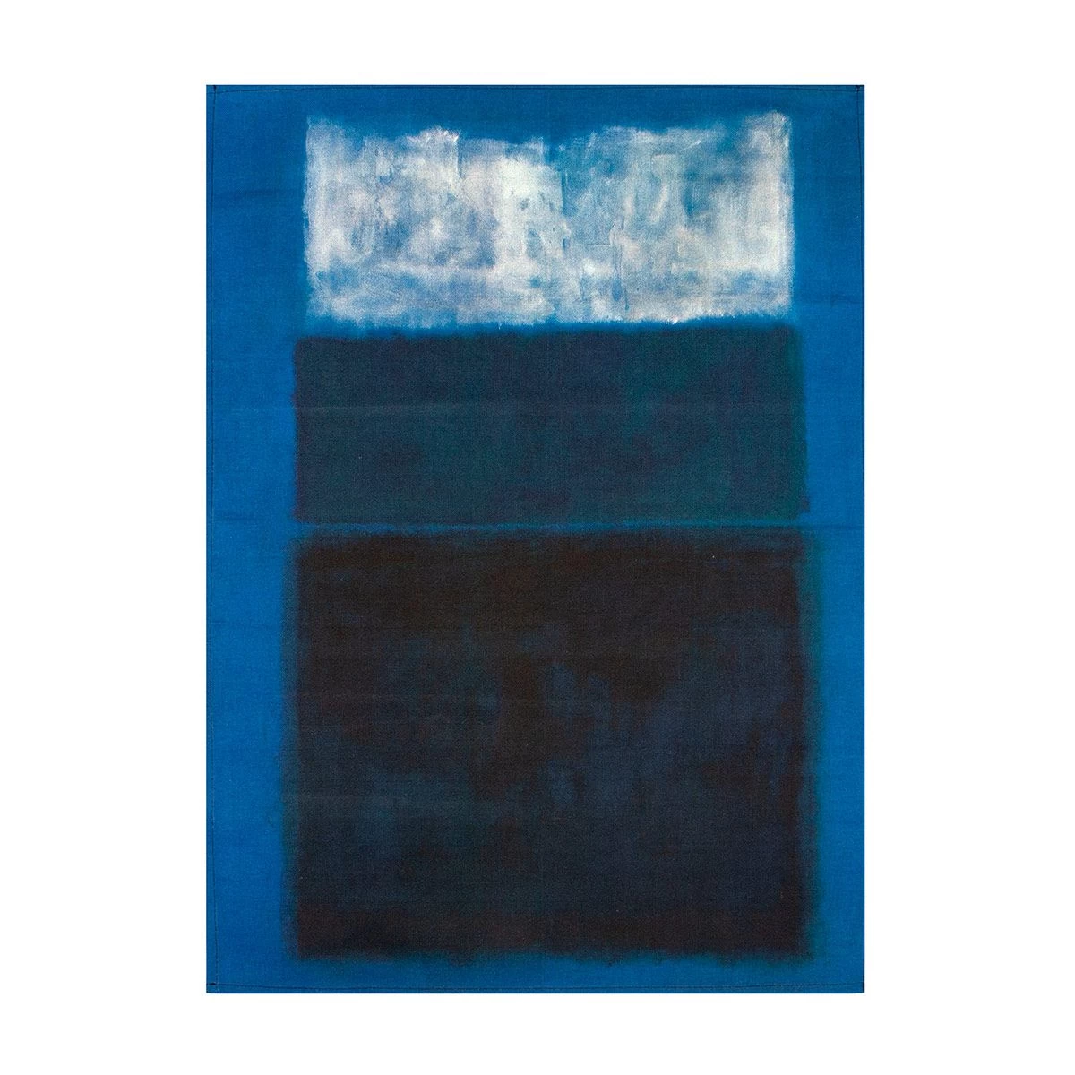 Set 4 Strofinacci Bianco E Verde Nel Blu Rothko Di Randi In Cotone Y398 - immagine 2