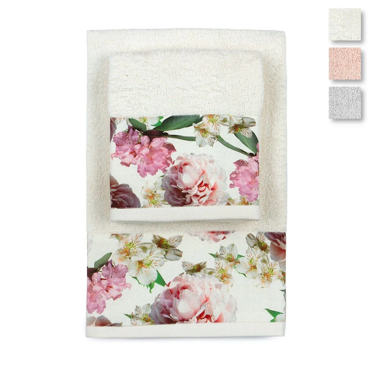 Set Asciugamani 1+1 Belfast Di Morbidissimi In Spugna K573