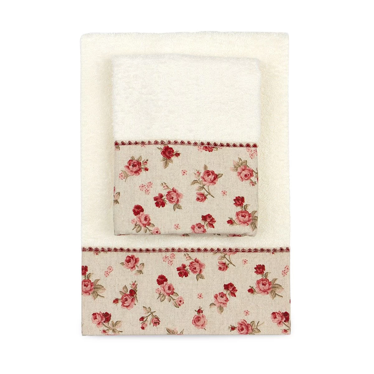 Set Asciugamani 1+1 Country Di Morbidissimi In Spugna J312 - immagine 4