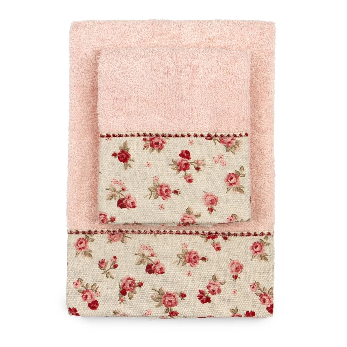 Set Asciugamani 1+1 Country Di Morbidissimi In Spugna J312 - immagine 3