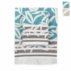 Set Asciugamani 1+1 Senecio Di Zucchi In Spugna Jacquard Y485