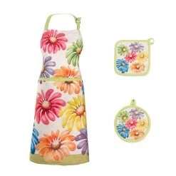 Set Grembiule + Presine Iole In Puro Cotone K141