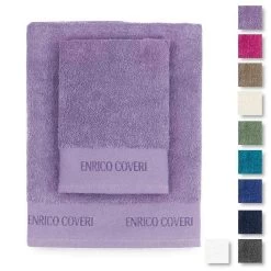 Set 1+1 Enrico Coveri Asciugamano+Ospite In Spugna W749
