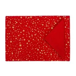 Set Tovaglietta + Tovagliolo Natalizio Star In Puro Cotone X074