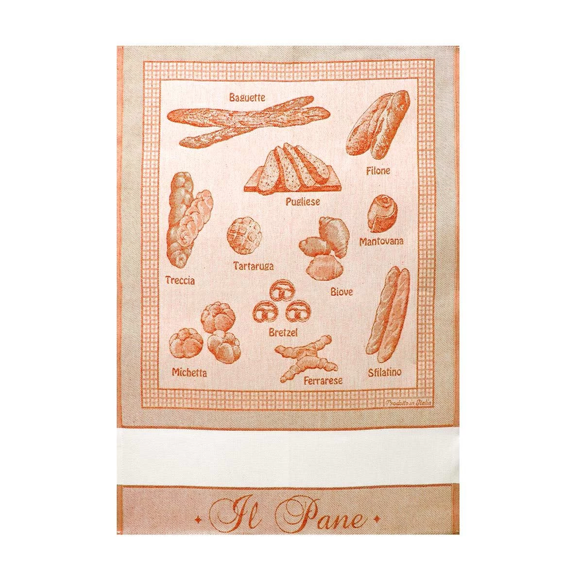Strofinaccio Cucina Asciugapiatti Il Pane In Puro Cotone Z329 - immagine 6