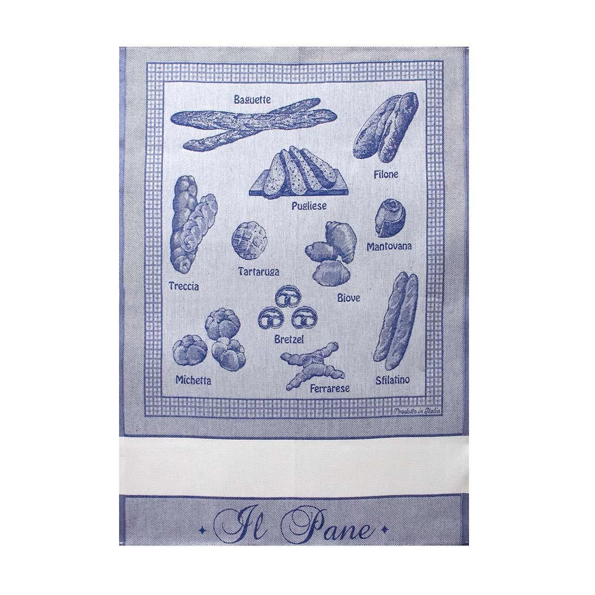 Strofinaccio Cucina Asciugapiatti Il Pane In Puro Cotone Z329 - immagine 8