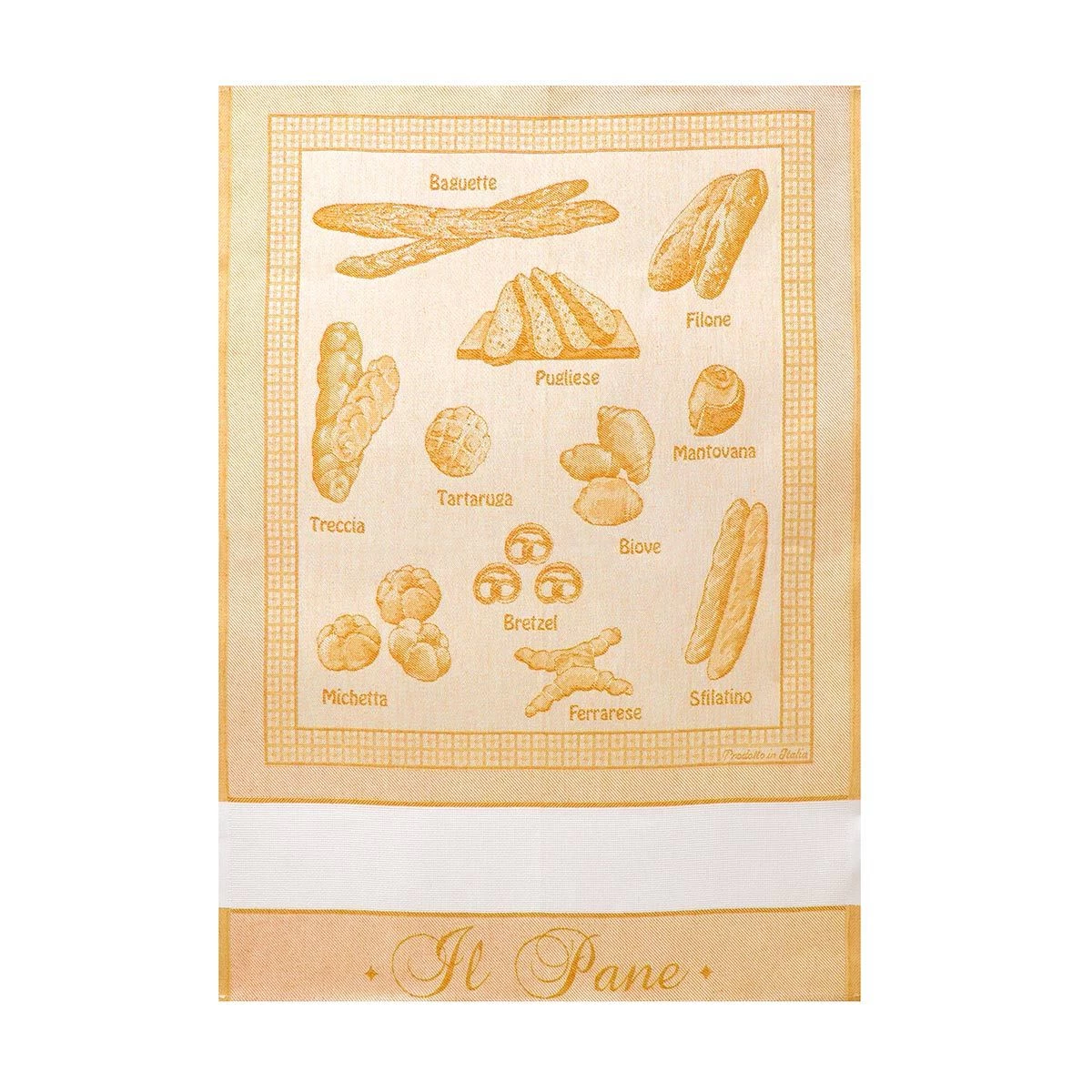 Strofinaccio Cucina Asciugapiatti Il Pane In Puro Cotone Z329 - immagine 7