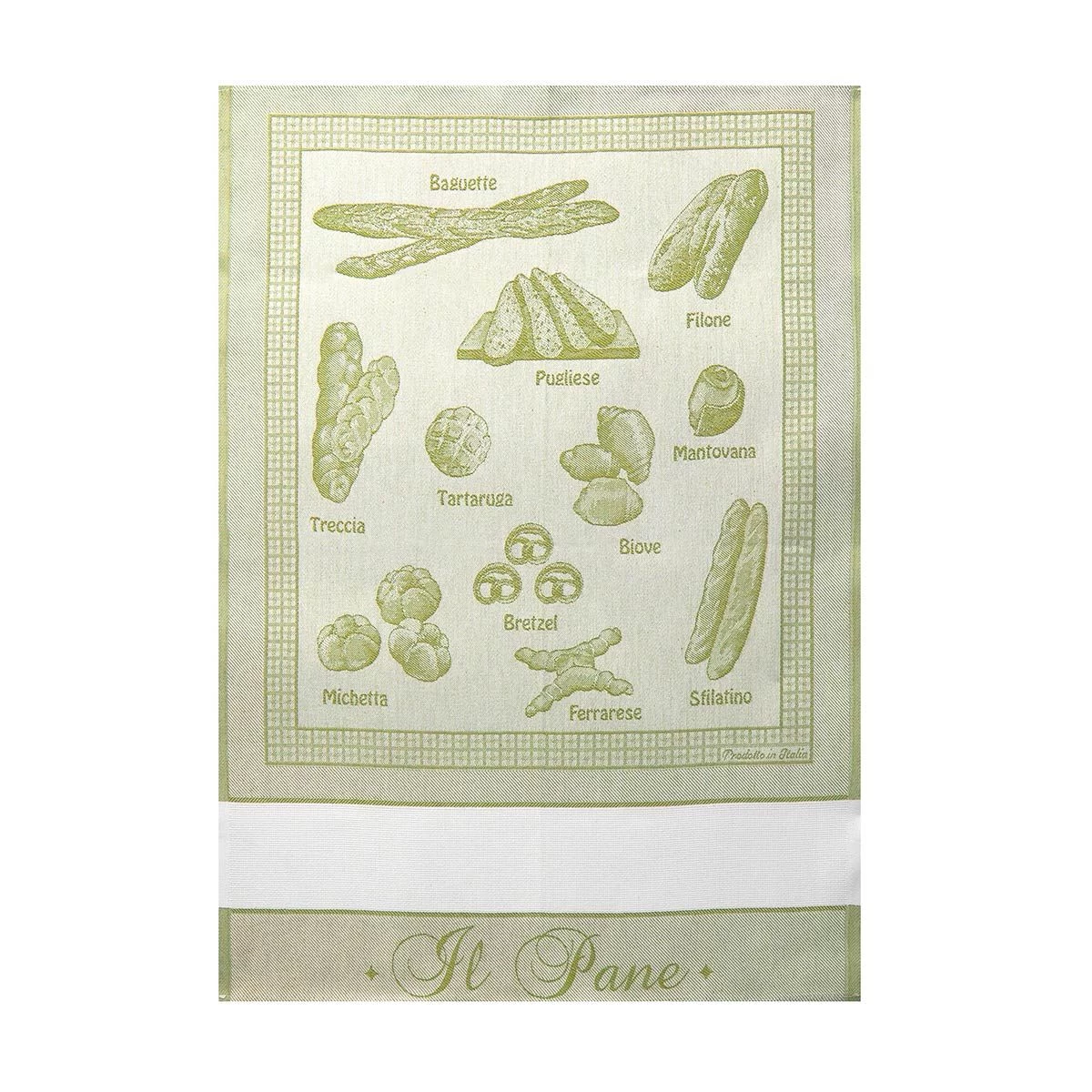 Strofinaccio Cucina Asciugapiatti Il Pane In Puro Cotone Z329 - immagine 4
