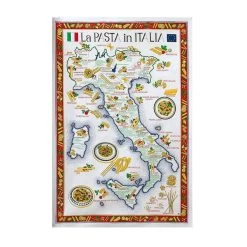 Strofinaccio Cucina Asciugapiatti La Pasta In Italia In Puro Cotone V092