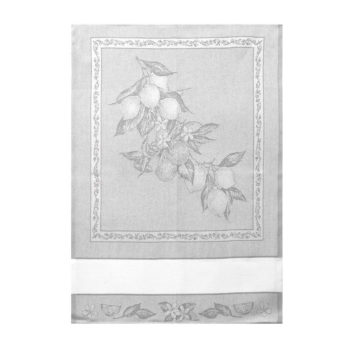 Strofinaccio Cucina Asciugapiatti Limoni In Puro Cotone Z330 - immagine 2