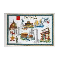 Strofinaccio Cucina Asciugapiatti Roma In Puro Cotone V088