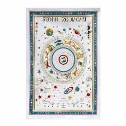 Strofinaccio Cucina Asciugapiatti Segni Zodiacali 60x90 Cm V531