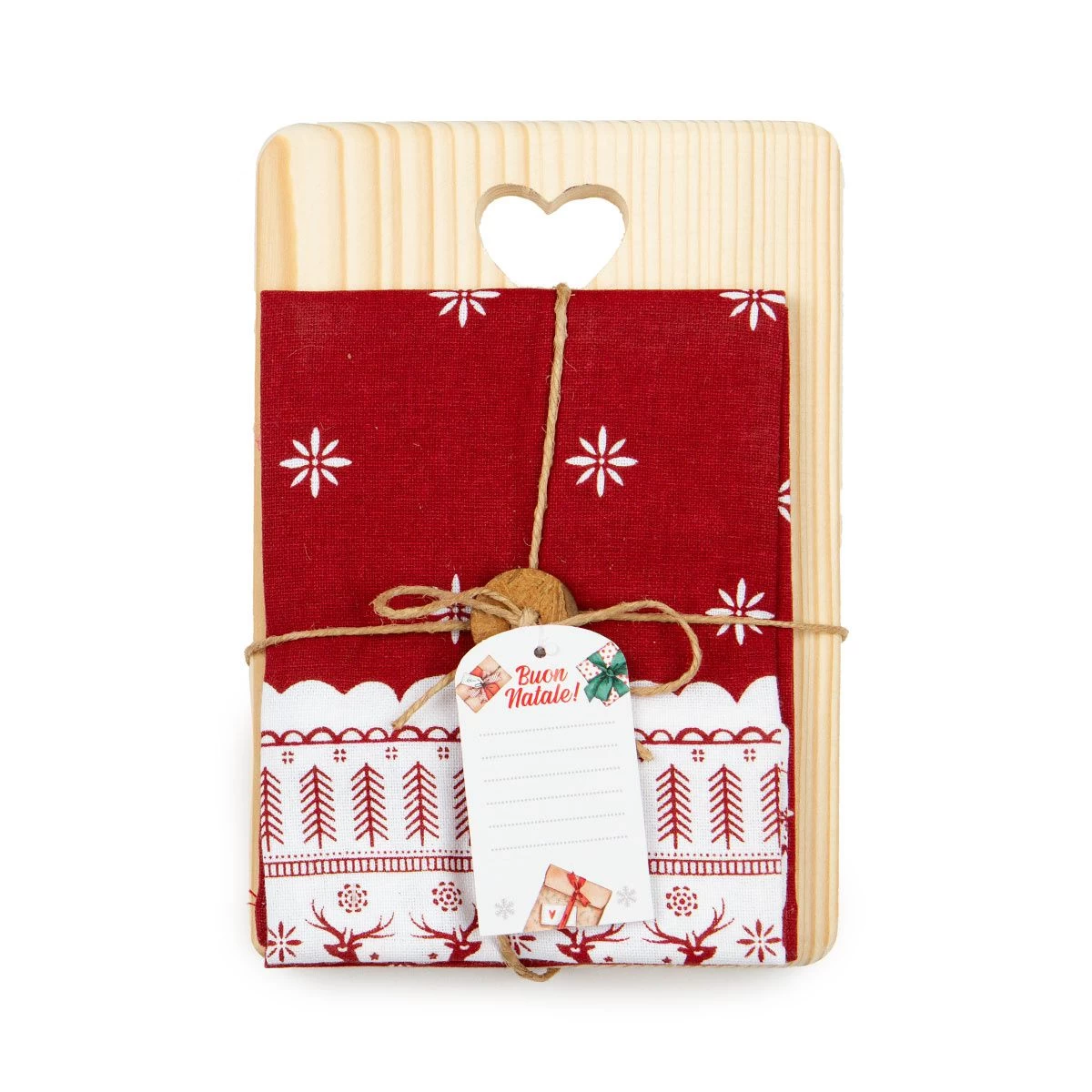 Tagliere + Strofinaccio Natalizio Deer X146 - immagine 2