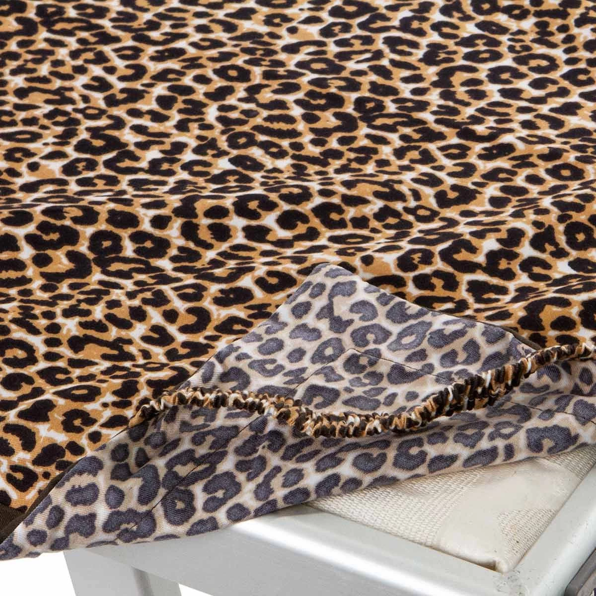 Telo Coprilettino Mare Leopardato Con Tasche E Cuscino Gonfiabile K091 - immagine 2