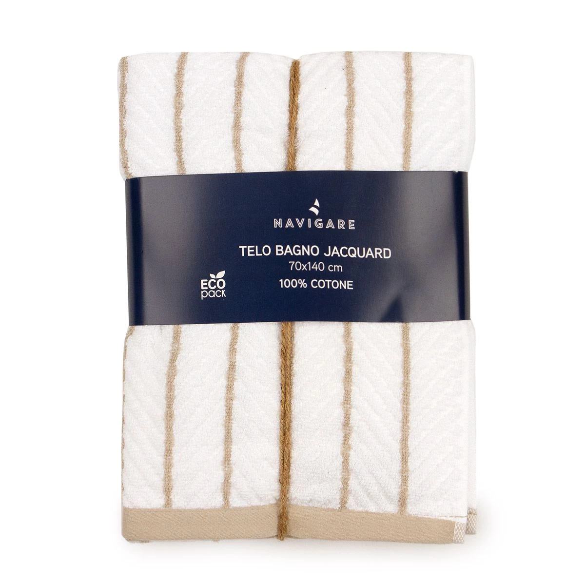 Telo Doccia Jacquard Di Navigare In Spugna 450 Gr/mq J689 - immagine 2