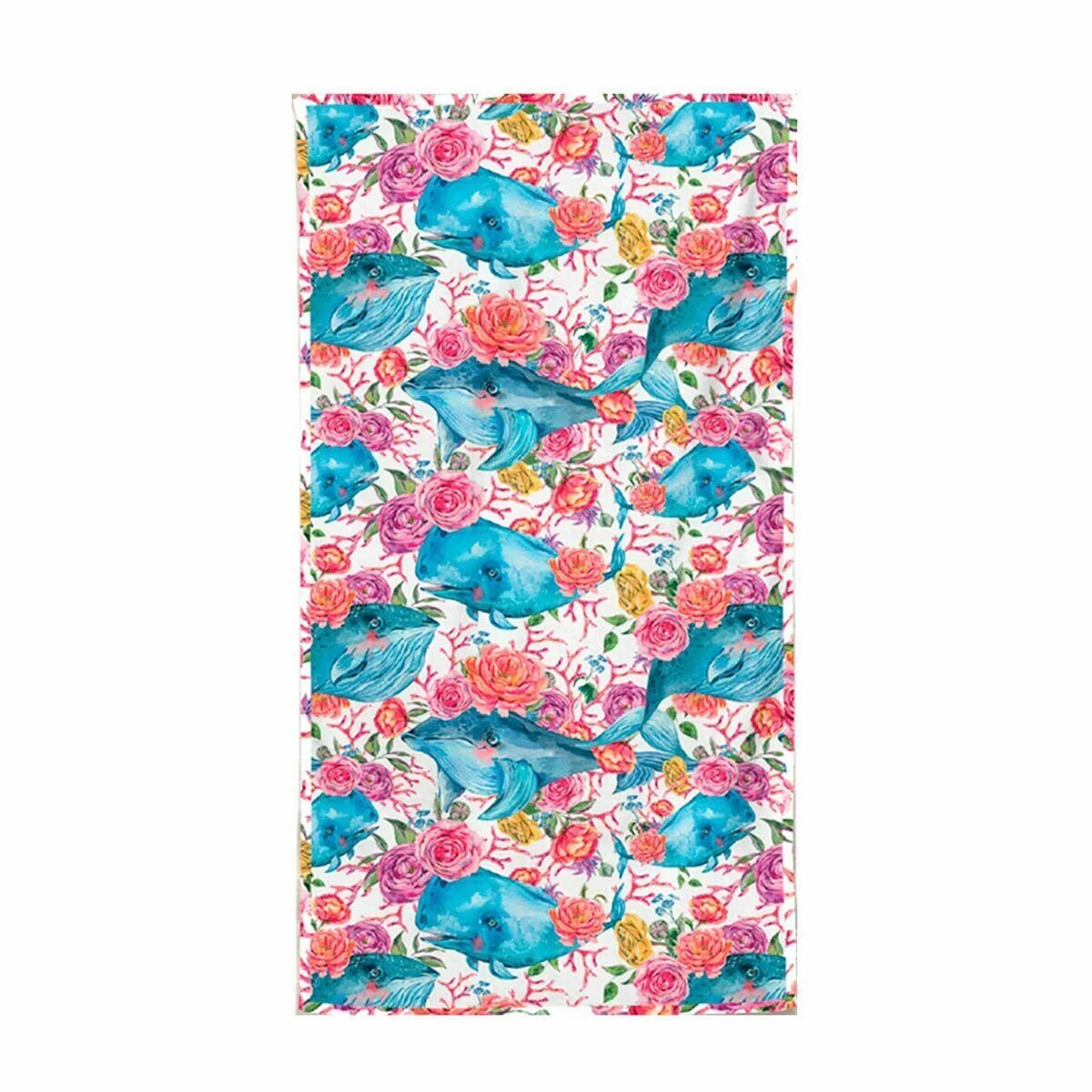 Telo Mare Blue Whale Daunex In Microfibra Con Borsa Y370