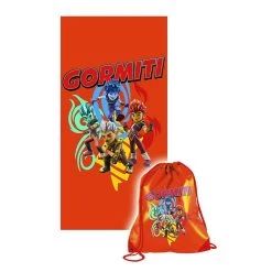 Telo Mare Con Zainetto Gormiti 70x140 Cm V984